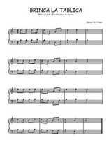 Téléchargez l'arrangement pour piano de la partition de Brinca la tablita en PDF